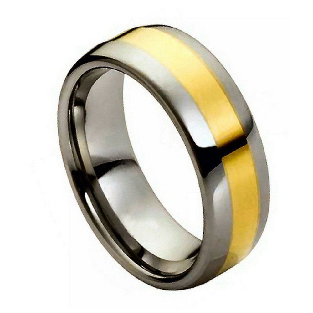 The "Zenith" Two-Tone Tungsten Carbide Ring