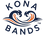 Kona Bands logo with wave design on a white background