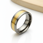 The "Zenith" Two-Tone Tungsten Carbide Ring